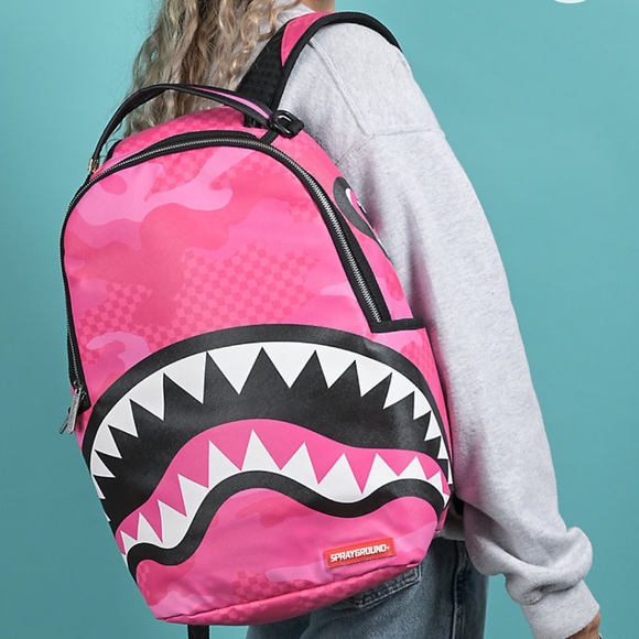 sprayground pink backpack